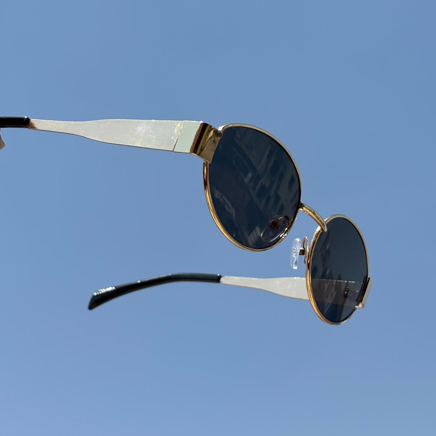 Cosmoir Retro Oval Sunglasses