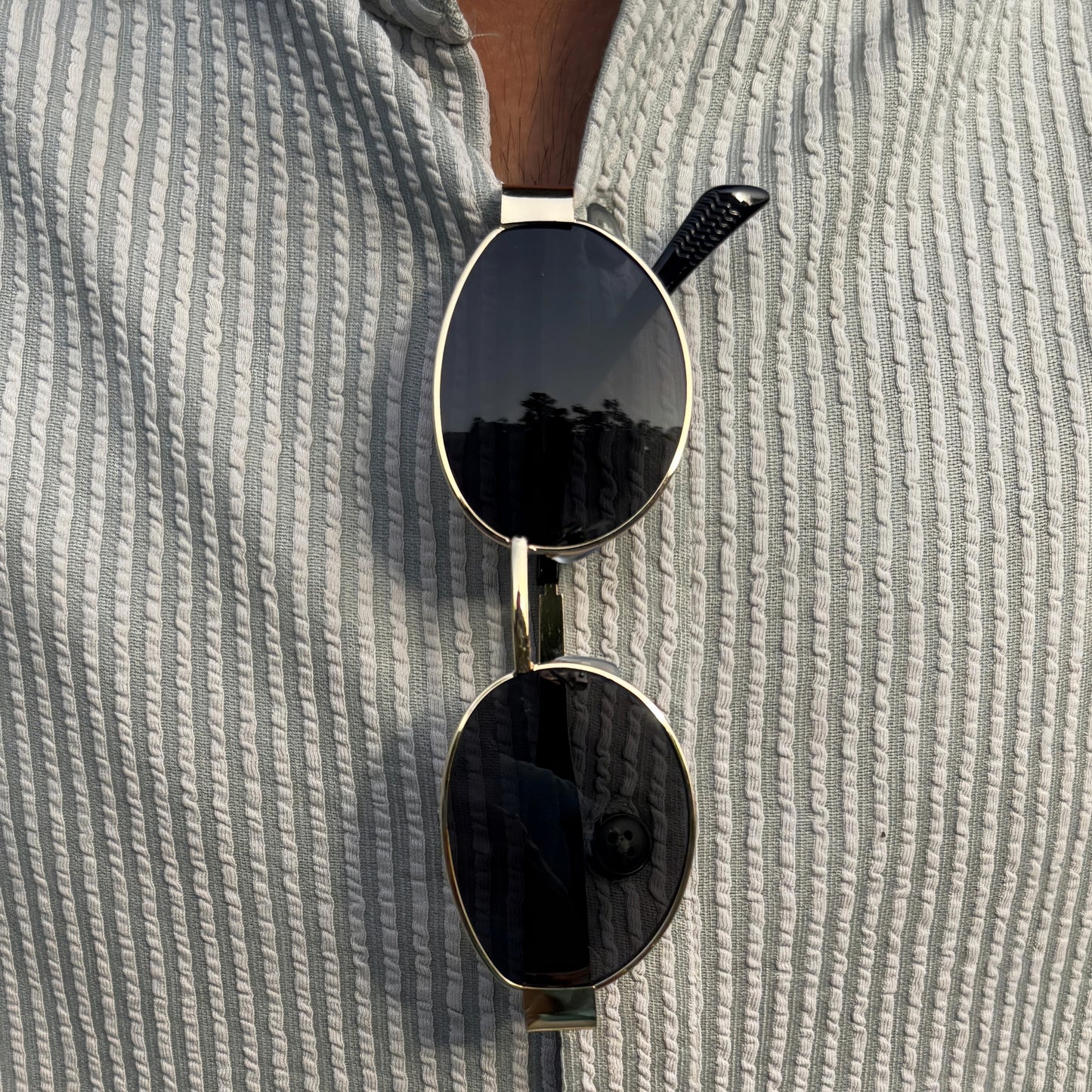 Cosmoir Retro Oval Sunglasses