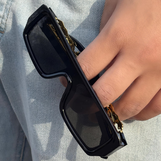 Cosmoir Rectangular Jaguar Sunglasses